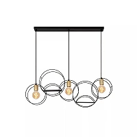 CIRCLE pendant light 104 cm 3 x E27 black (Lucide)