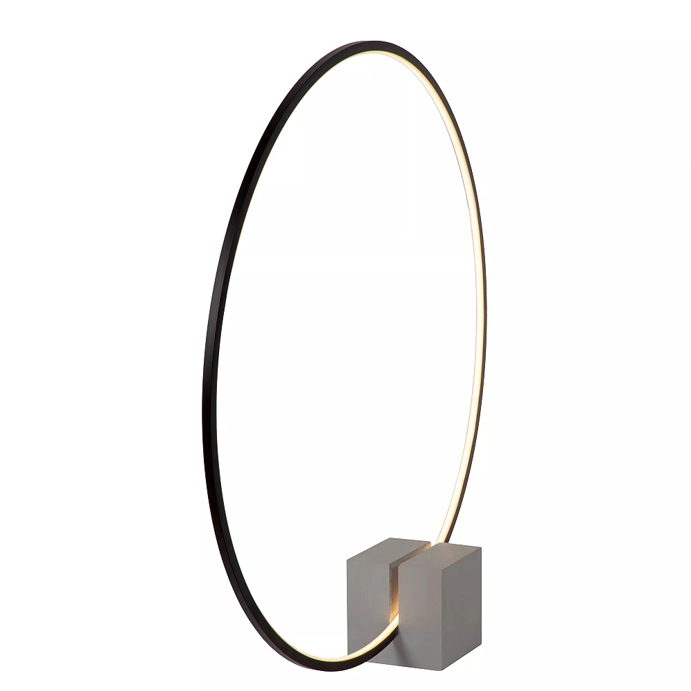 CIRKELIS LED galda lampa 24 W 3000 K melna (Lucide)