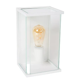 CLAIRE outdoor wall light 1xE27 White (Lucide)