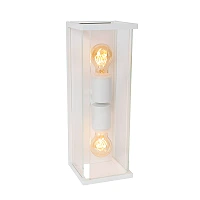 CLAIRE outdoor wall light 2xE27 White (Lucide)