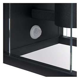 CLAIRE outdoor wall light 1xE27 with motion sensor Anthracite (Lucide)