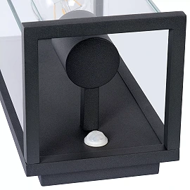CLAIRE outdoor wall light 1xE27 with motion sensor Anthracite (Lucide)