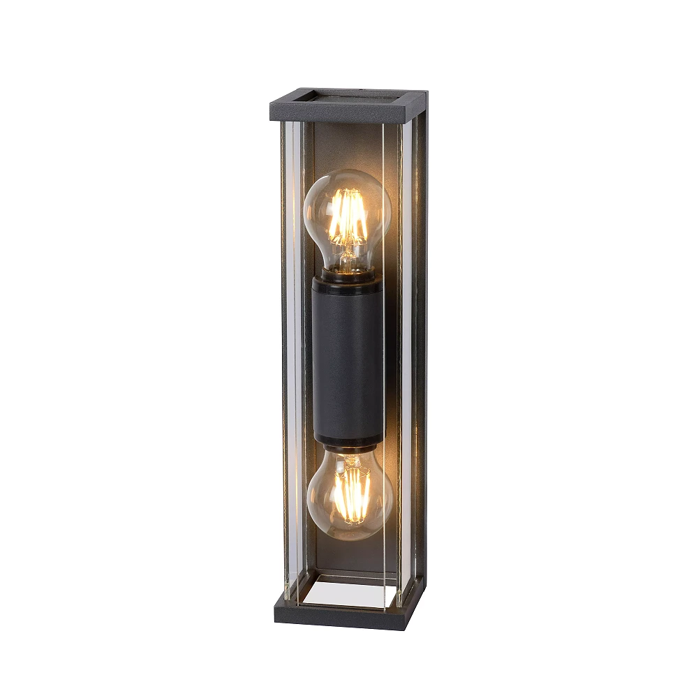 CLAIRE outdoor wall light 2xE27 Anthracite (Lucide)