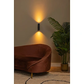 CLUBS wall spotlight 2xGU10 black (Lucide)