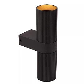 CLUBS wall spotlight 2xGU10 black (Lucide)