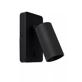 CLUBS bedside wall light 1xGU10 black (Lucide)