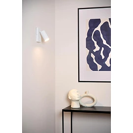 CLUBS bedside wall light 1xGU10 white (Lucide)