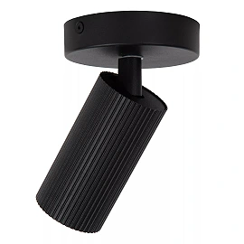 CLUBS ceiling spotlight 1xGU10 black (Lucide)