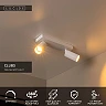 CLUBS ceiling spotlight 2xGU10 white (Lucide)