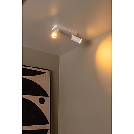 CLUBS ceiling spotlight 2xGU10 white (Lucide)