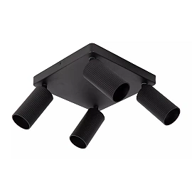 CLUBS ceiling spotlight 4xGU10 black (Lucide)
