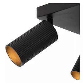 CLUBS ceiling spotlight 4xGU10 black (Lucide)