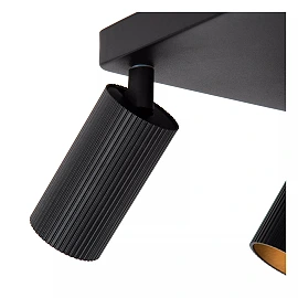 CLUBS ceiling spotlight 4xGU10 black (Lucide)