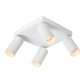 CLUBS ceiling spotlight 4xGU10 white (Lucide)