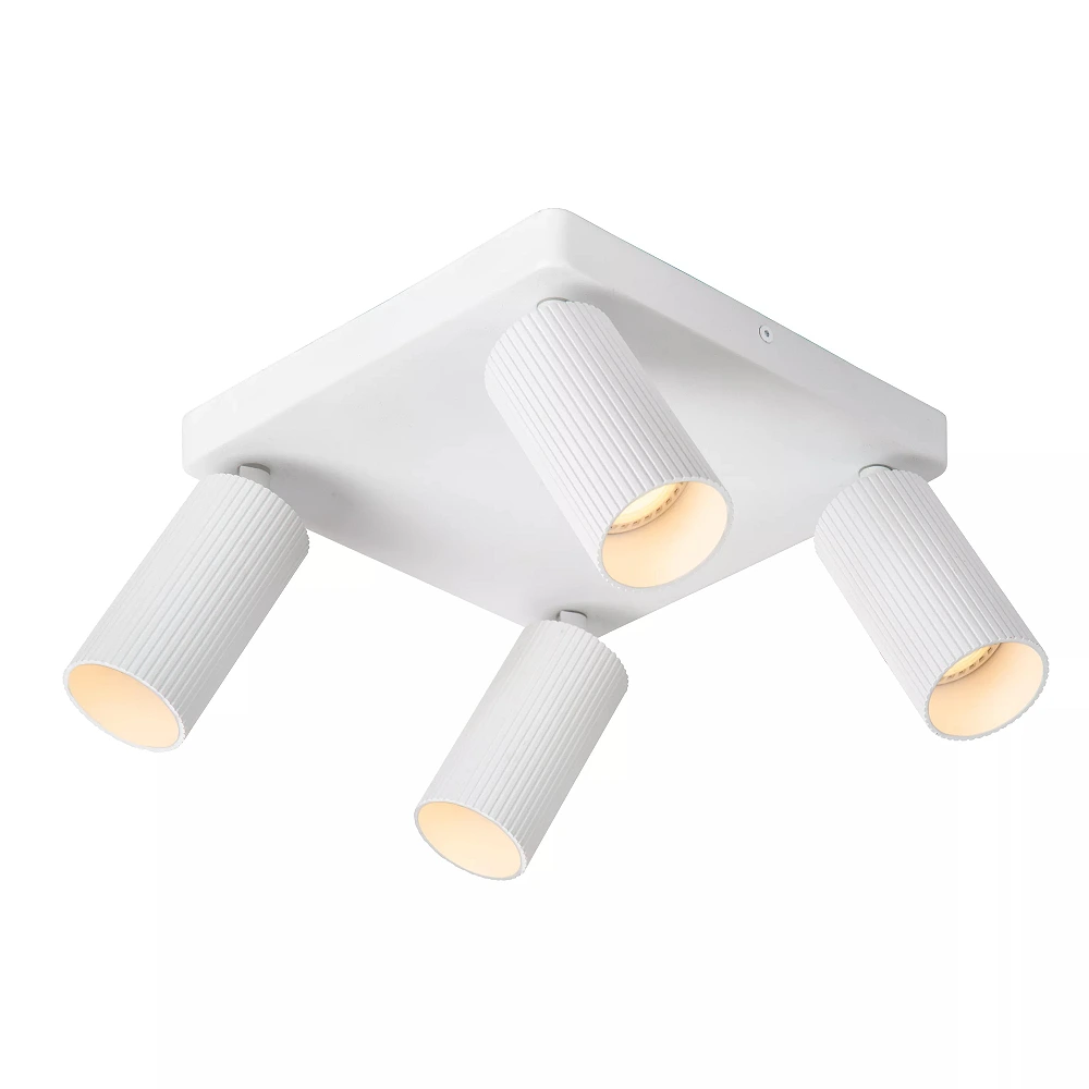 CLUBS ceiling spotlight 4xGU10 white (Lucide)