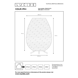 COLIN outdoor floor lamp 3W Natural (Lucide)