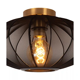 CORINA Flush ceiling light Ø40 cm 1xE27 black (Lucide)