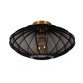 CORINA Flush ceiling light Ø40 cm 1xE27 black (Lucide)