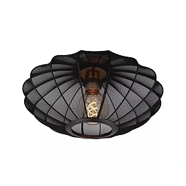 CORINA Flush ceiling light Ø40 cm 1xE27 black (Lucide)