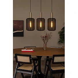 CORINA Pendant light 3xE27 black (Lucide)
