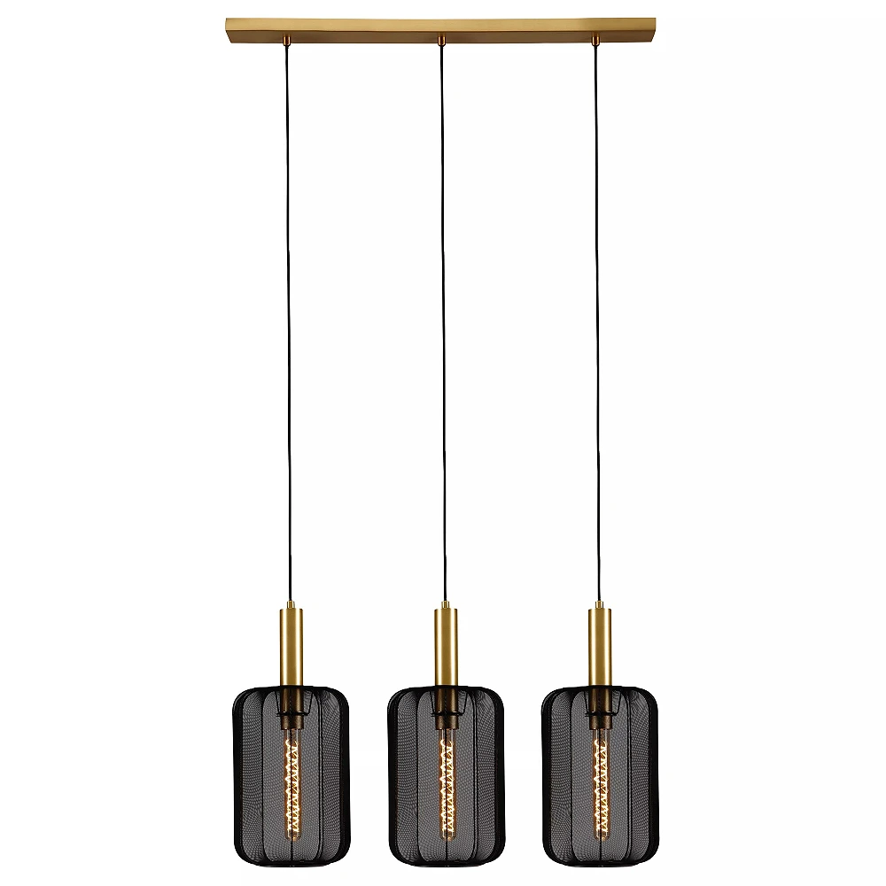 CORINA Pendant light 3xE27 black (Lucide)