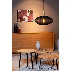 CORINA Pendant light Ø50 cm 1xE27 black (Lucide)
