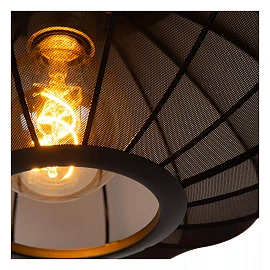 CORINA Pendant light Ø50 cm 1xE27 black (Lucide)