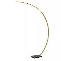 CURVE lokveida LED stāvlampa 15 W 2700K zelta/misiņa (Lucide)