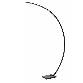 CURVE lokveida LED stāvlampa 15 W 2700K melna (Lucide)