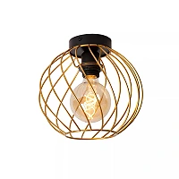 DANZA Flush ceiling light Ø25 cm 1xE27 matt gold / brass (Lucide)