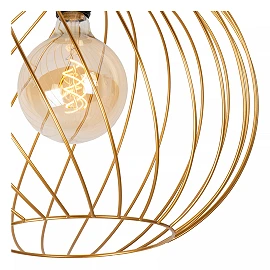 DANZA Flush ceiling light Ø40 cm 1xE27 matt gold / brass (Lucide)