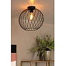 DANZA Flush ceiling light Ø40 cm 1xE27 black (Lucide)