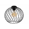DANZA Flush ceiling light Ø40 cm 1xE27 black (Lucide)