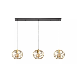 DANZA Pendant light 3xE27 matt gold / brass (Lucide)