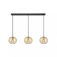 DANZA Pendant light 3xE27 matt gold / brass (Lucide)