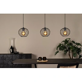DANZA Pendant light 3xE27 black (Lucide)