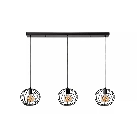 DANZA Pendant light 3xE27 black (Lucide)