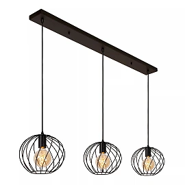 DANZA Pendant light 3xE27 black (Lucide)
