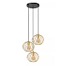 DANZA Pendant light Ø50 cm 3xE27 matt gold / brass (Lucide)