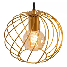 DANZA Pendant light Ø50 cm 3xE27 matt gold / brass (Lucide)
