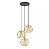 DANZA Pendant light Ø50 cm 3xE27 matt gold / brass (Lucide)