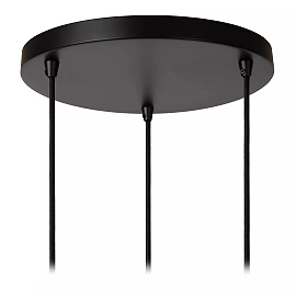 DANZA Pendant light Ø50 cm 3xE27 black (Lucide)