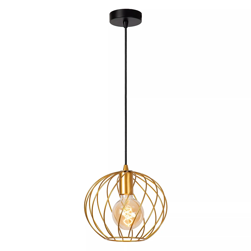 DANZA Pendant light Ø25 cm 1xE27 matt gold / brass (Lucide)