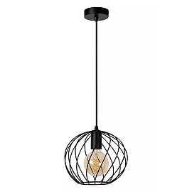 DANZA Pendant light Ø25 cm 1xE27 black (Lucide)