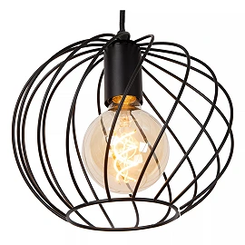 DANZA Pendant light Ø25 cm 1xE27 black (Lucide)
