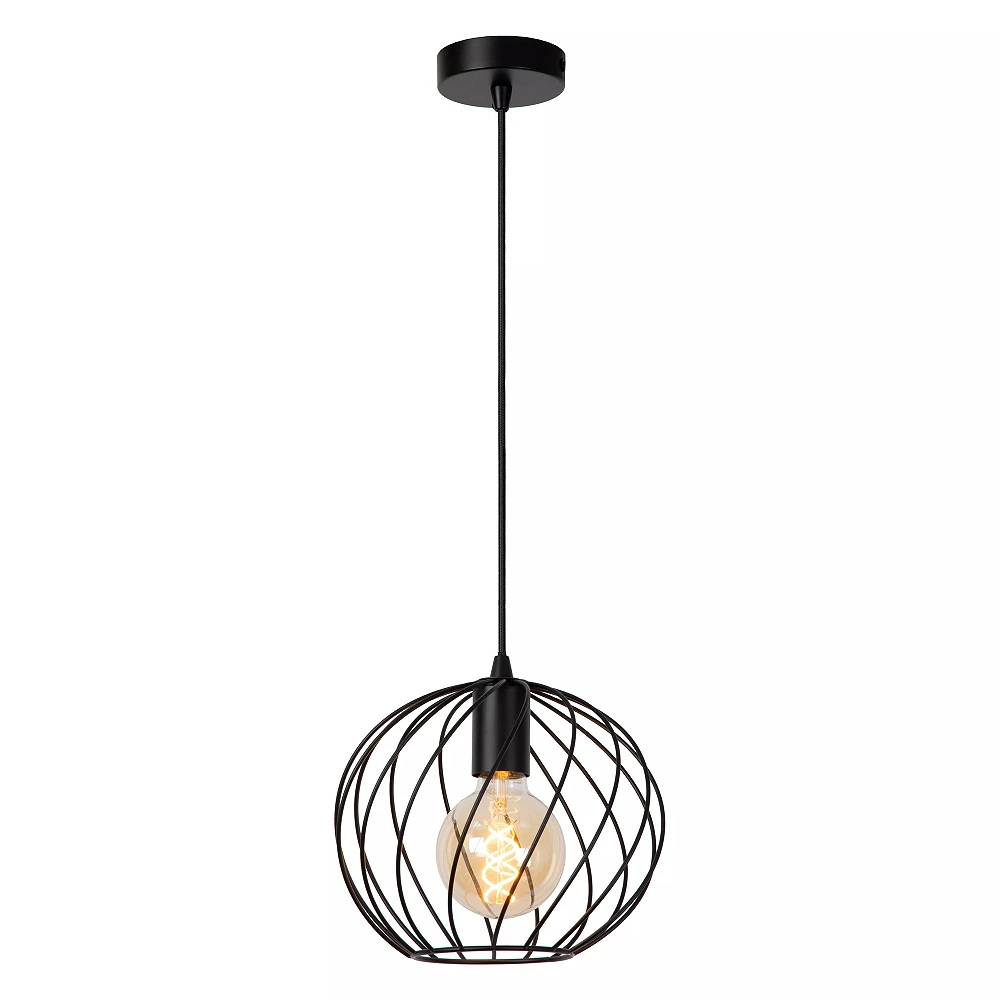 DANZA Pendant light Ø25 cm 1xE27 black (Lucide)