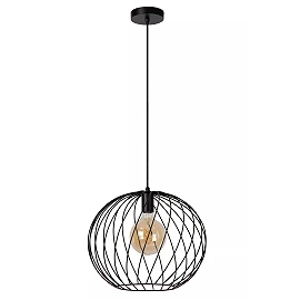 DANZA Pendant light Ø40 cm 1xE27 black (Lucide)