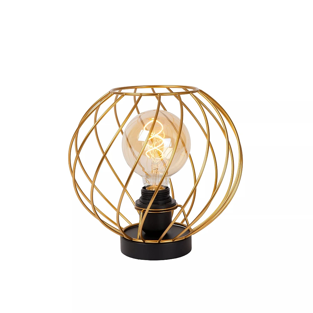 DANZA Table lamp Ø25 cm 1xE27 matt gold / brass (Lucide)