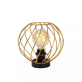 DANZA Table lamp Ø25 cm 1xE27 matt gold / brass (Lucide)