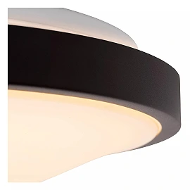 DASHER bathroom ceiling light with microwave motion sensor, integrated LED, 12 W, 700 lm, 2700 K, black (Lucide)